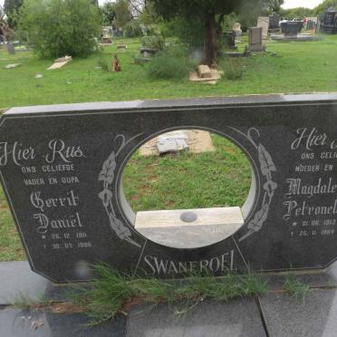 SWANEPOEL Gerrit Daniël 1911-1986 &amp; Magdalena Petronella 1913-1984