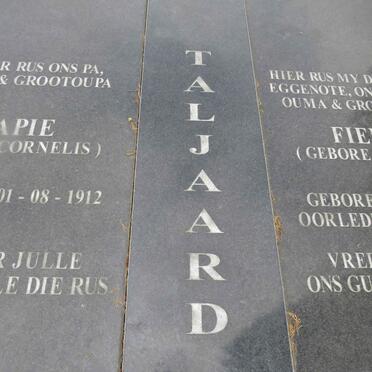 TALJAARD Jacob Cornelis 1912- &amp; Fienie GROBLER 1917-2009