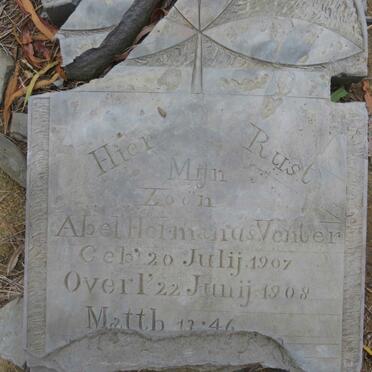 VENTER Abel Hermanus 1907-1908