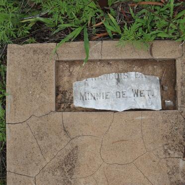 WET Francois, de &amp; Minnie