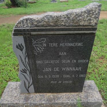 WINNAAR Jan, de 1938-1965