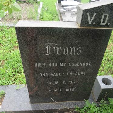 WESTHUIZEN Frans, v.d. 1917-1982 &amp; Catharina 1915-1994 