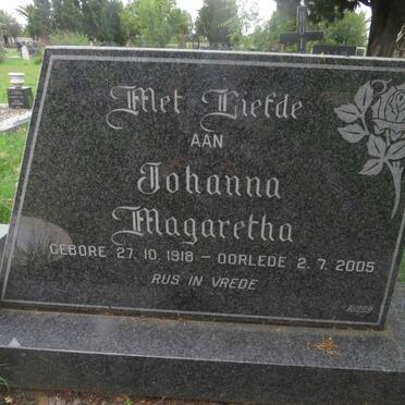 ZYL Johanna Magaretha, van 1918-2005