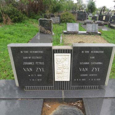 ZYL Johannes Petrus, van 1890-1972 &amp; Susanna Catharina VENTER 1905-1998