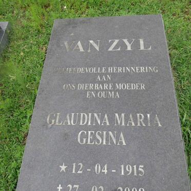 ZYL Glaudina Maria Gesina, van 1915-2008