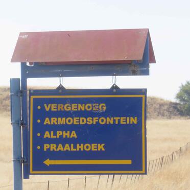 Free State, JAGERSFONTEIN district, Bergplaats 823, Armoedsfontein, farm cemetery