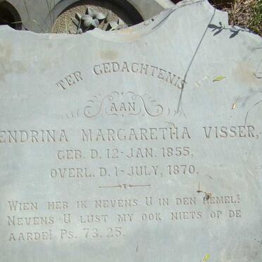 VISSER Hendrina Margaretha 1855-1870