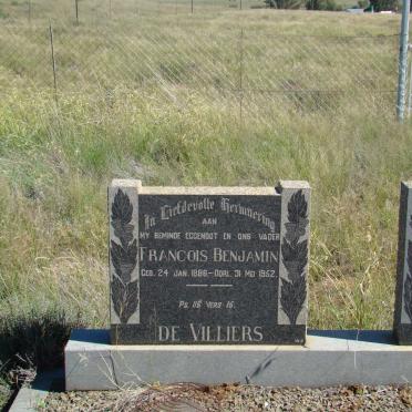 VILLIERS Francois Benjamin, de 1886-1952 &amp; Maria Magdalena OBERHOLZER 1892-1986