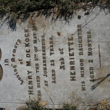 KOCK Henry M., de -1895 :: DE KOCK Henriette