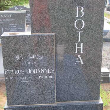 BOTHA Petrus Johannes 1925-1971
