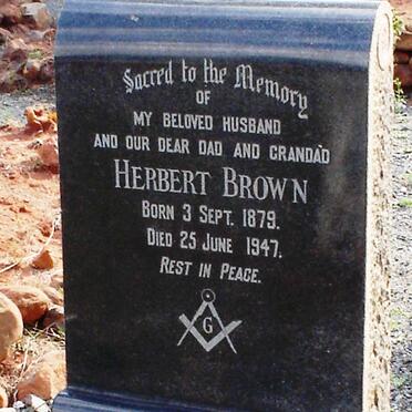 BROWN Herbert 1879-1947