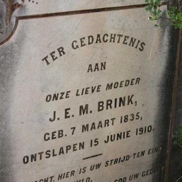 BRINK J.E.M. 1835-1910