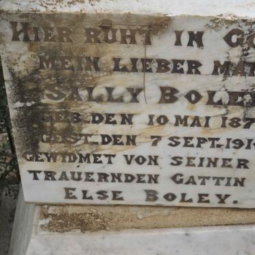BOLEY Sally 1877-1910
