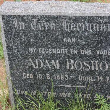 BOSHOFF Adam 1863-1940