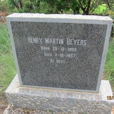 BEYERS Henry Martin 1883-1957