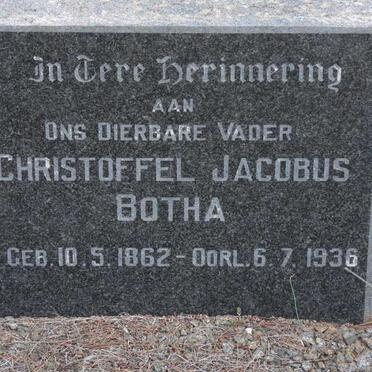 BOTHA Christoffel Jacobus 1862-1936