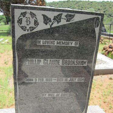 BROOKSHAW Phillip Claude 1899-1954