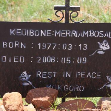 BOSALETSE Kedibone Merriam 1977-2008