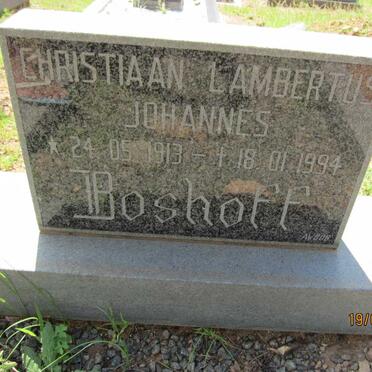 BOSHOFF Christiaan Lambertus Johannes 1913-1994