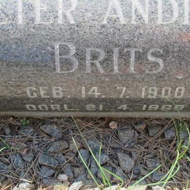 BRITS Pieter Andries 1900-1969