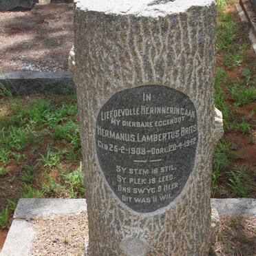 BRITS Hermanus Lambertus 1908-1942