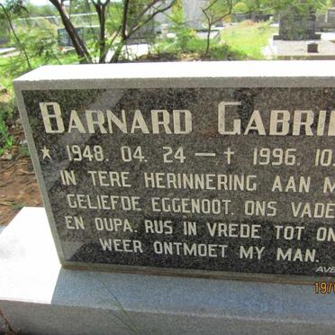BARNARD Gabriel 1948-1996