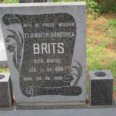 BRITS Elizabeth Dorothea nee BRITS 1896-1982