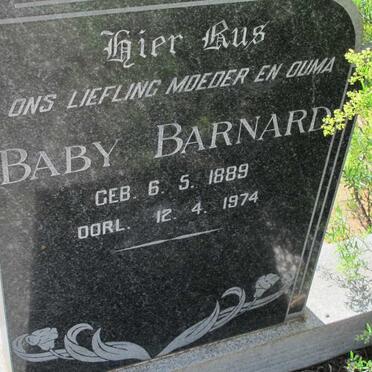 BARNARD Baby 1889-1974