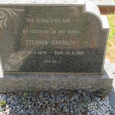 CARRACK Stephen 1870-1958