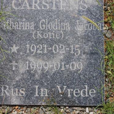 CARSTENS Matthuys L.W. 1913-1980 &amp; Catharina Glodina Jacoba 1921-1999