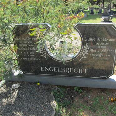 ENGELBRECHT Jacobus Paulus 1929-1987 &amp; Maria Johanna GOUWS 1933-1993