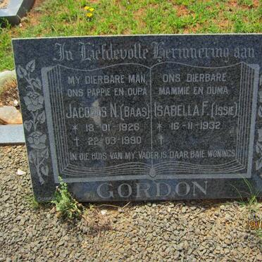 GORDON Jacobus N. 1926-1990