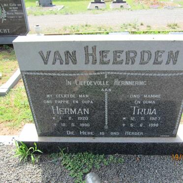 HEERDEN Herman, van 1920-1990 &amp; Truia 1927-1998