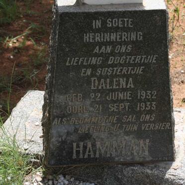HAMMAN Dalena 1932-1933