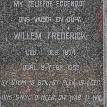 HERTZOG Willem Frederick 1874-1959