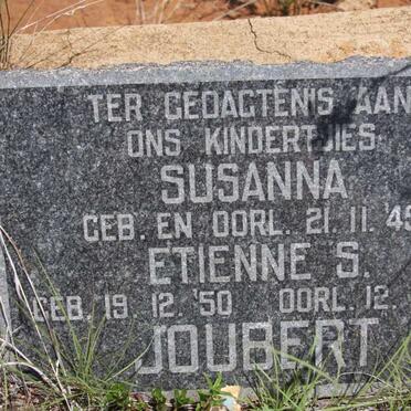 JOUBERT Susanna 1949-1949 :: JOUBERT Ettiene S. 1950-1951