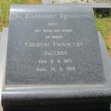 JACOBS Gideon Francois 1917-1969