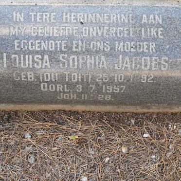 JACOBS Louisa Sophia nee DU TOIT 1892-1957