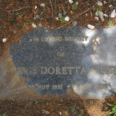 KINSEY Valerie Doretta 1931-1984