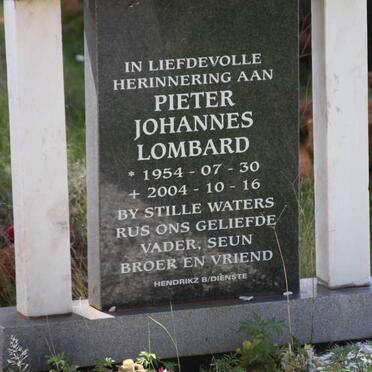 LOMBARD Pieter Johannes 1954-2004