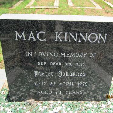 MACKINNON Pieter Johannes  -1978