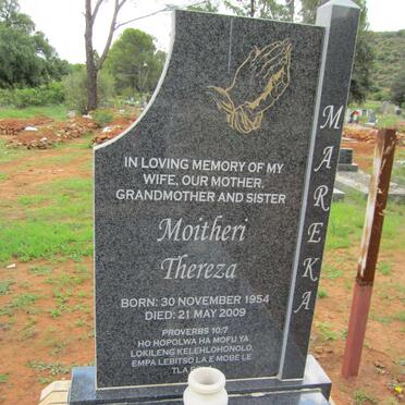 MAREKA Moitheri Thereza 1954-2009