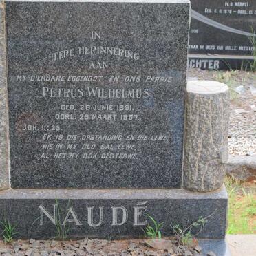 NAUDE Petrus Wilhelmus 1891-1957