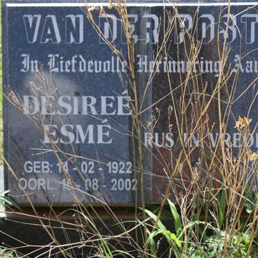 POST Desireé Esmé, van der 1922-2002