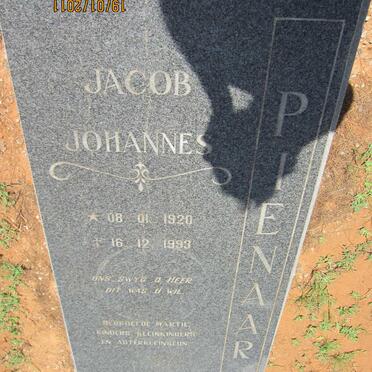 PIENAAR Jacob Johannes 1920-1993