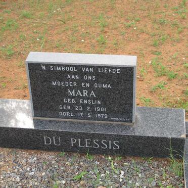 PLESSIS Mara, du nee ENSLIN 1901-1979