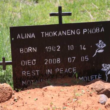 PHOBA Alina Thokaneng 1902-2008