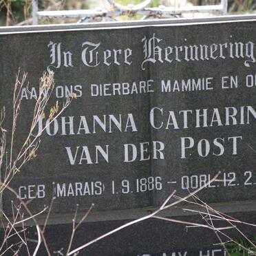 POST Johanna Catharina, van der nee MARAIS 1886-1982