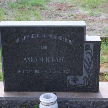 RABÉ Anna M.H.1908-1967