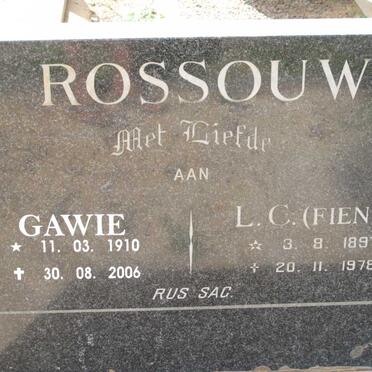 ROSSOUW Gawie 1910-2006 &amp; L.C. 1897-1978